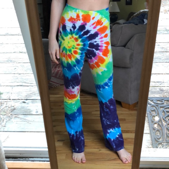 American Apparel Tiedye Leggings Yoga 